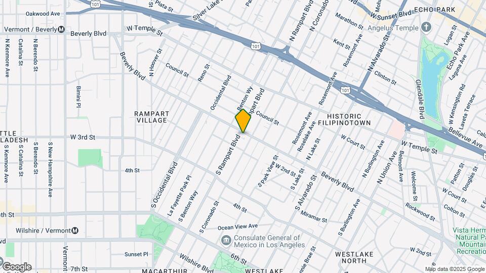110 S Rampart Blvd Map and Location Details