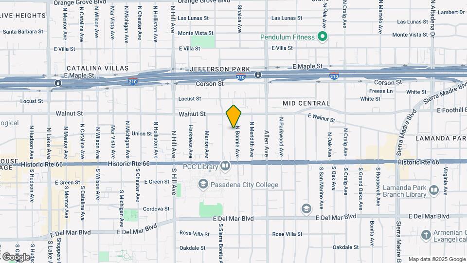 129 N Bonnie Ave Mapa y Detalles de la Ubicación
