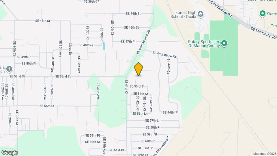 5203 SE 42nd Ct Map and Location Details