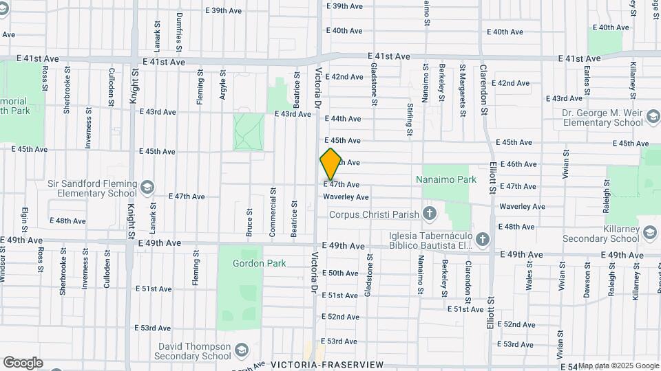 2040 E 47th Ave Map and Location Details