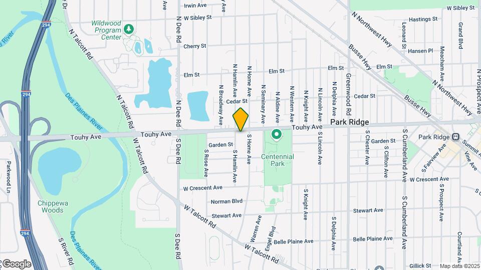 1817 W Touhy Ave Mapa y Detalles de la Ubicación