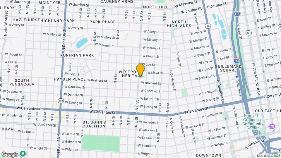 1212 N E St Map and Location Details