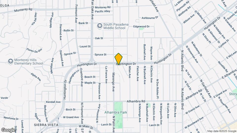 1717 Huntington Dr Map and Location Details