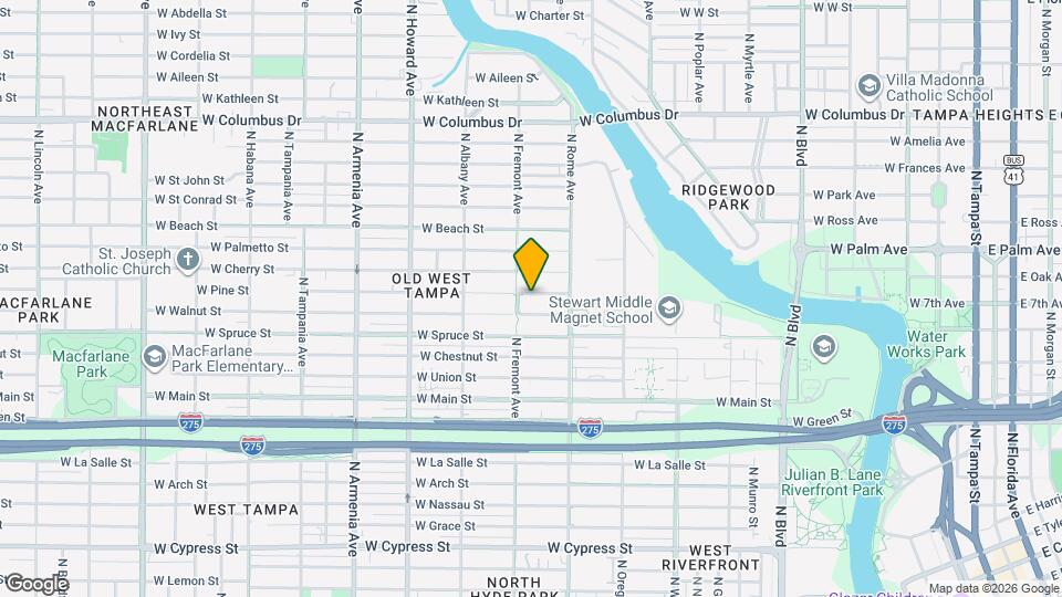 1736 W Pine St Map and Location Details