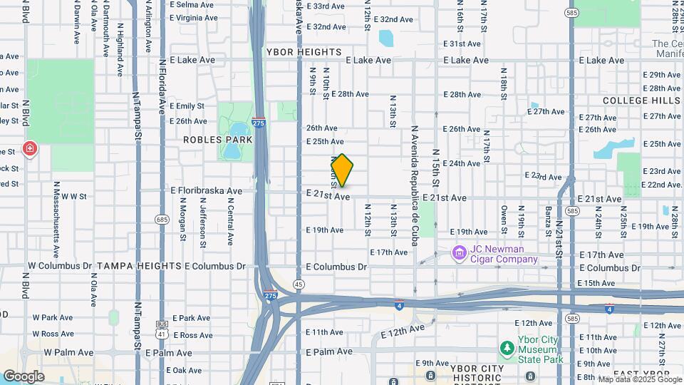 1006 E 21st Ave Map and Location Details