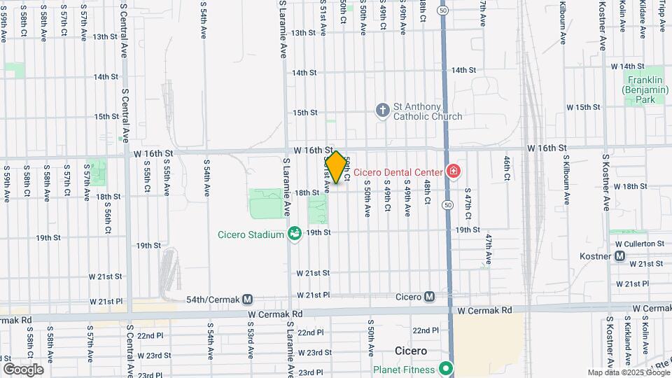 5041 W 18th St Map and Location Details
