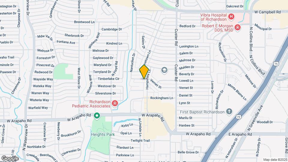 603 Vernet St Map and Location Details