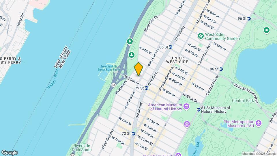 411 West End Ave Mapa y Detalles de la Ubicación
