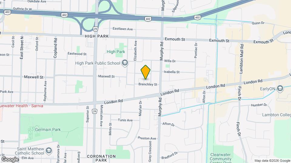 1074 Brenchley St Map and Location Details