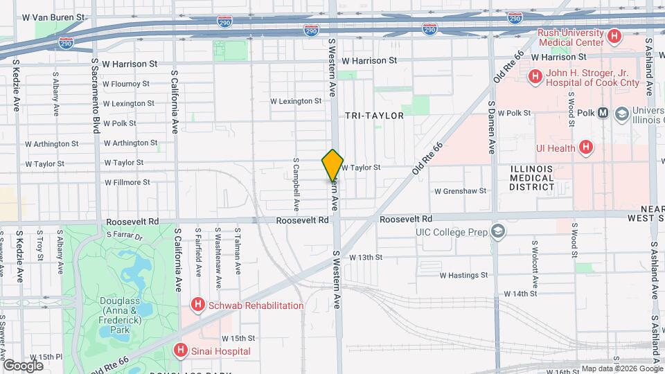 1110 S Western Ave Map and Location Details