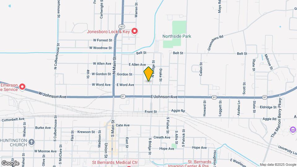 416 E Word Ave Map and Location Details