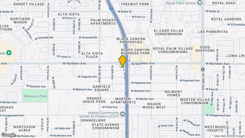 2512-2514 W Lane Ave Mapa y Detalles de la Ubicación