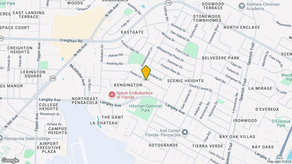 3611 Swan Ln Map and Location Details