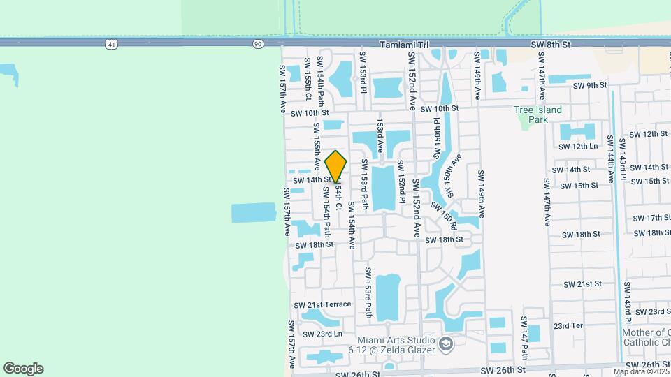 1438 SW 154th Ct Map and Location Details