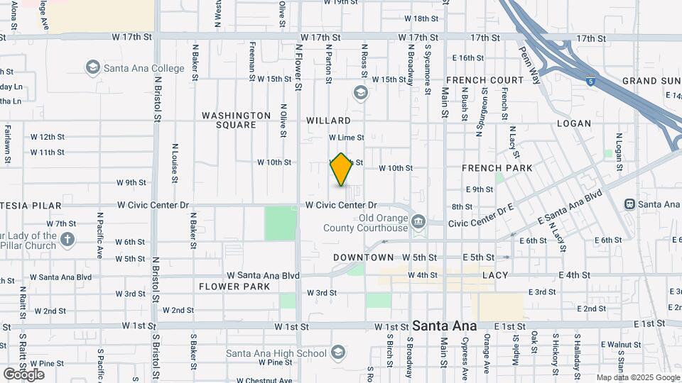 814 N Van Ness Ave Map and Location Details