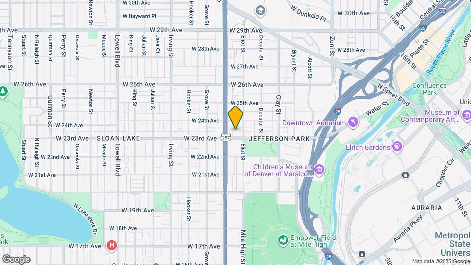 2939 W 23rd Ave Map and Location Details