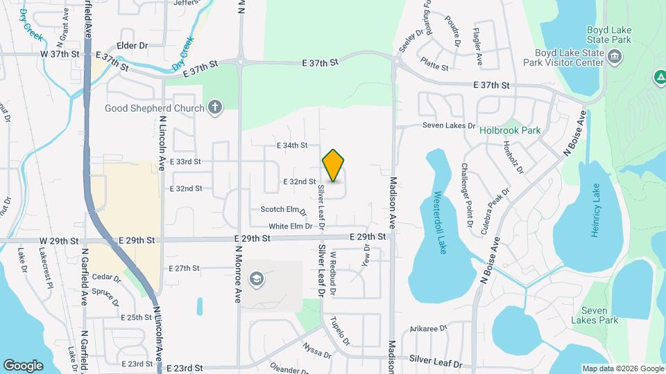 1004 Blue Spruce Pl Map and Location Details