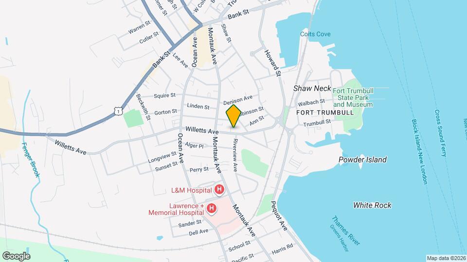 105 Willetts Ave Mapa y Detalles de la Ubicación