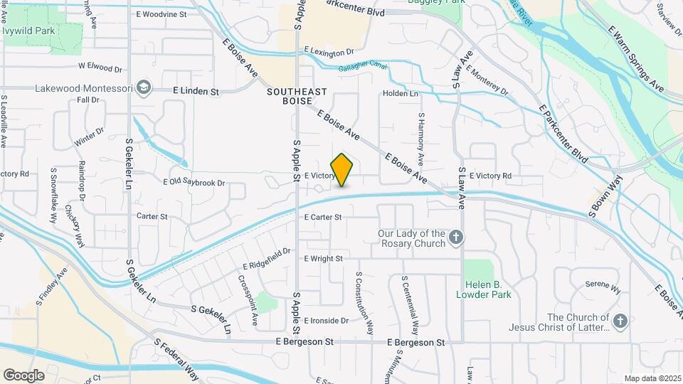 1045 E Victory Rd Map and Location Details