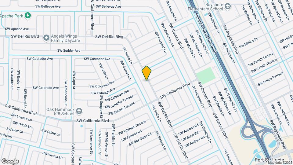1042 SW Del Rio Blvd Map and Location Details