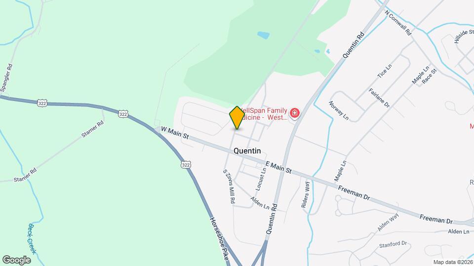 26 N Zinns Mill Rd Map and Location Details