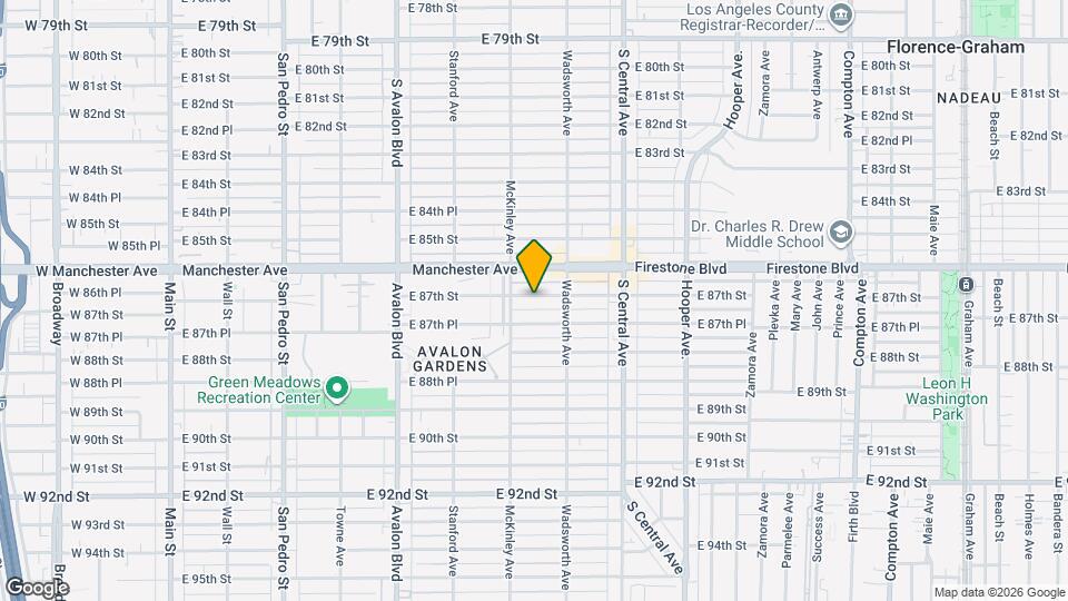 822 E 87th St Map and Location Details