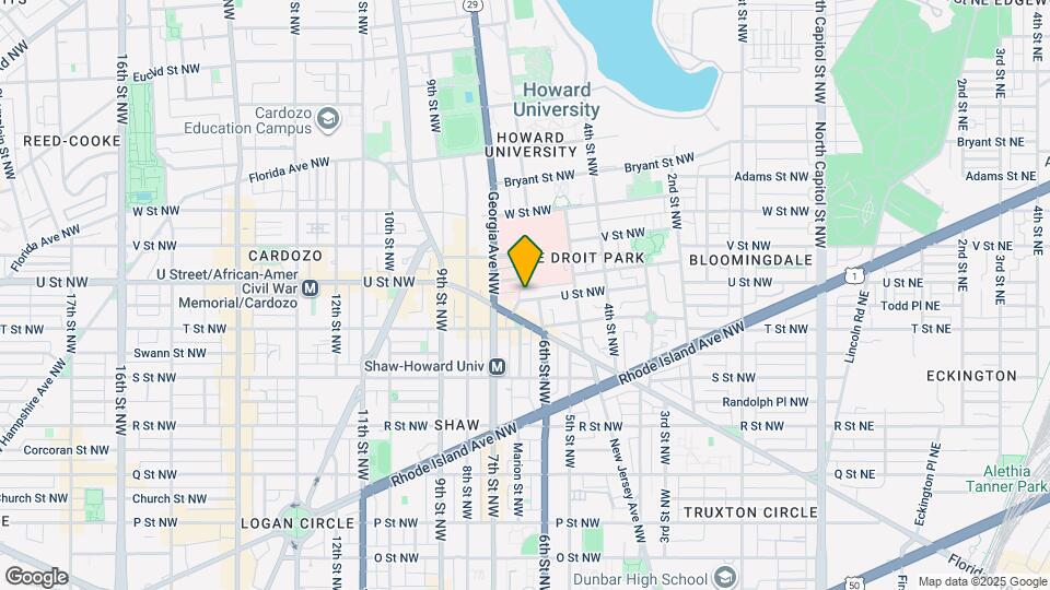 617 U St NW Map and Location Details