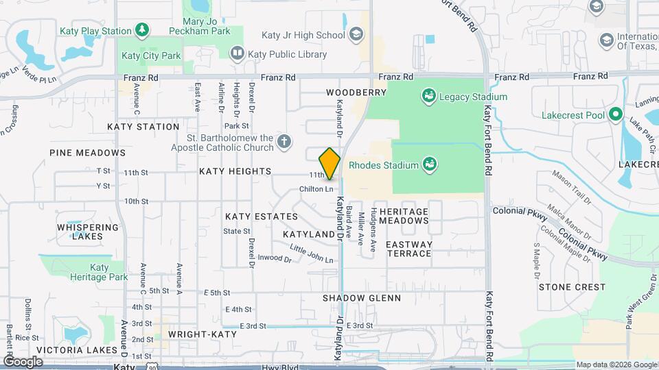 1663 Chilton Ln Map and Location Details