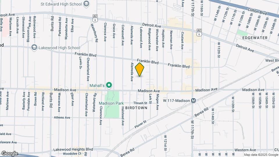 1614 Lakewood Ave Map and Location Details