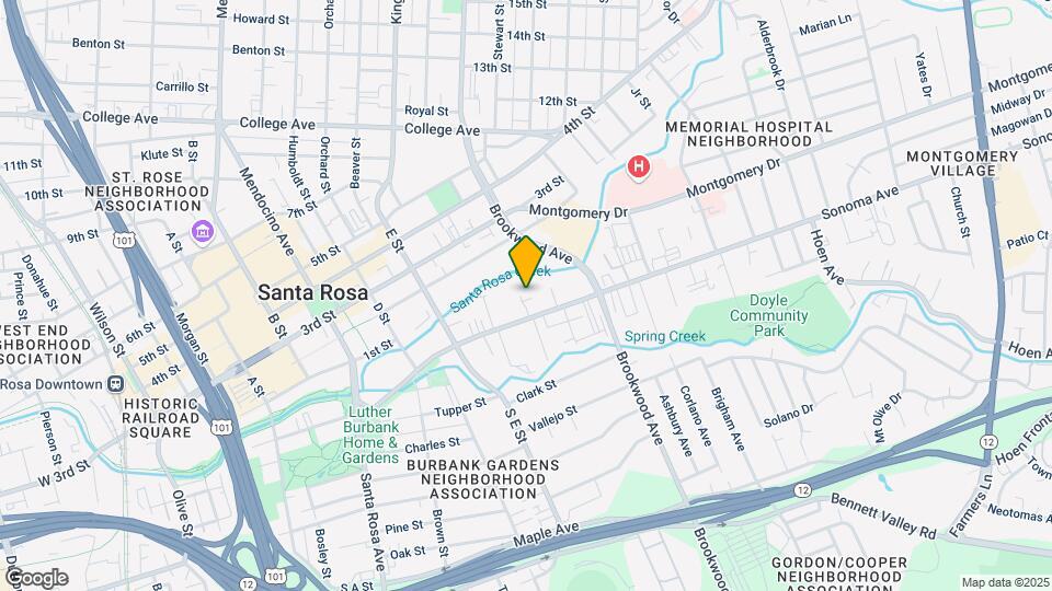 Santa Rosa Creek Commons Map and Location Details