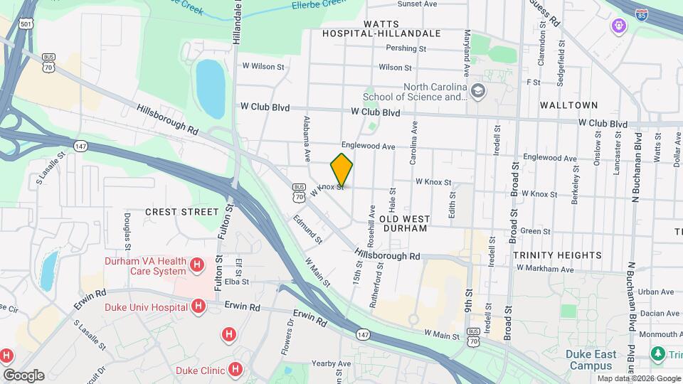 2607 W Knox St Mapa y Detalles de la Ubicación