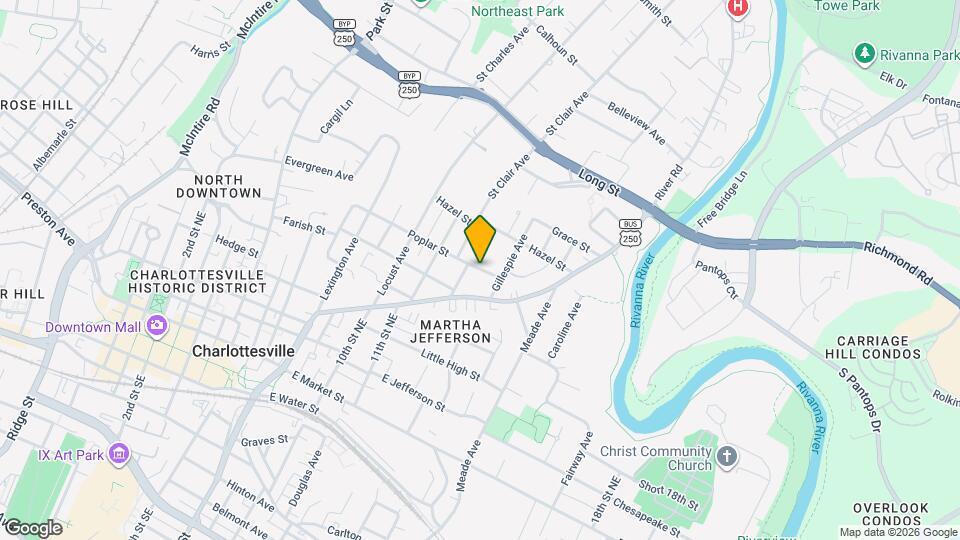 1304 Poplar St Mapa y Detalles de la Ubicación