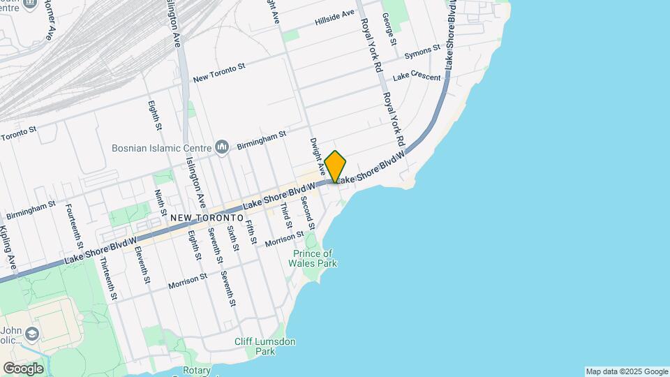 2719 Lake Shore Blvd Map and Location Details