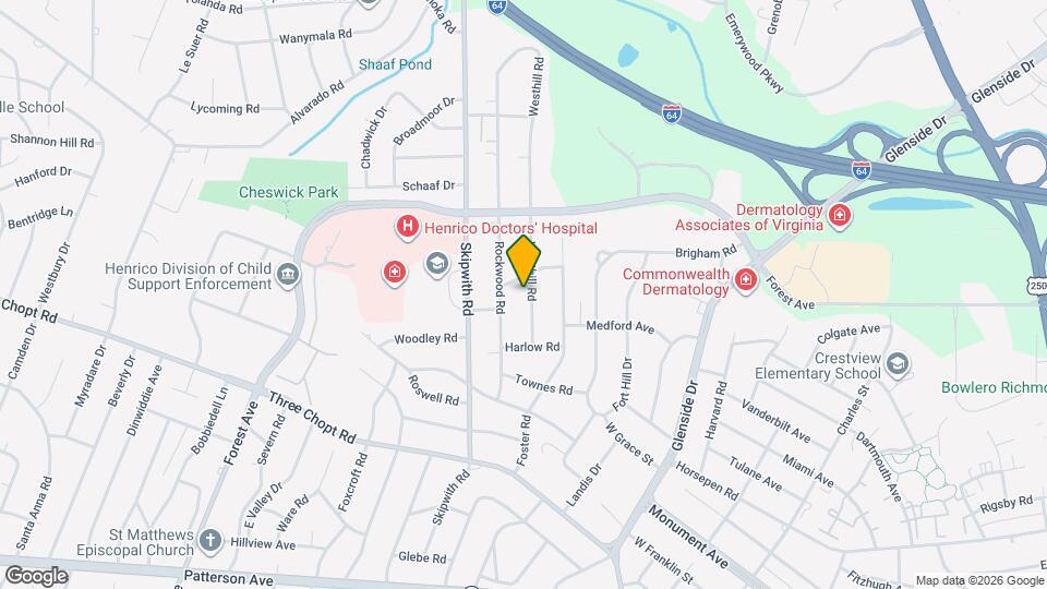 1614 Westhill Rd Map and Location Details