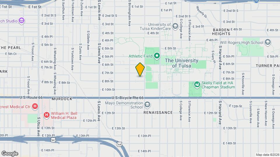 2635 E 8th St Map and Location Details