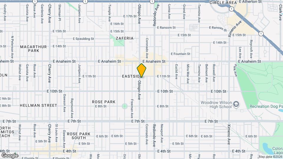 1074 Obispo Ave, Unit 109 Map and Location Details