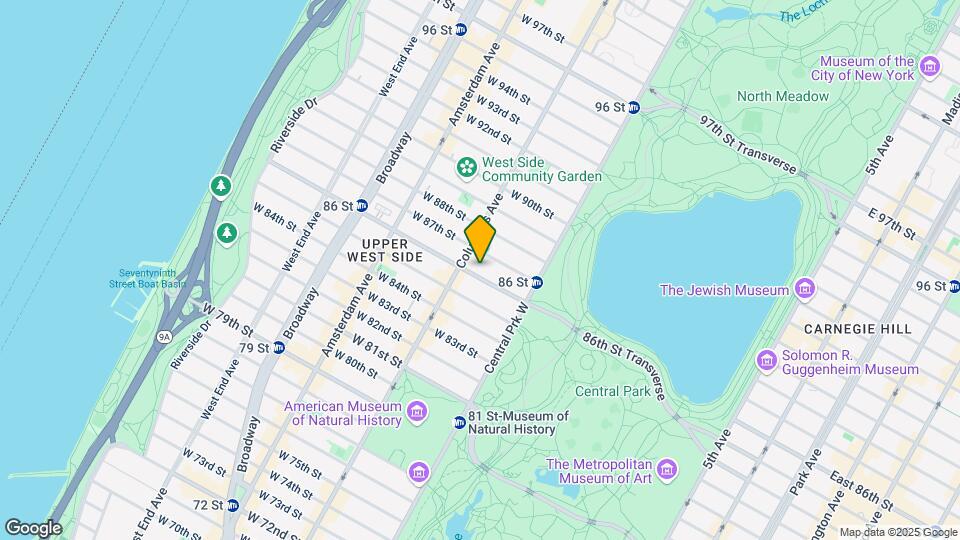 45 W 86th St Mapa y Detalles de la Ubicación