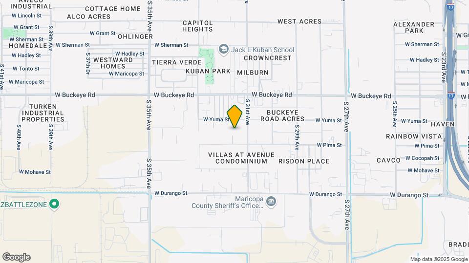 3123 W Yuma St Map and Location Details