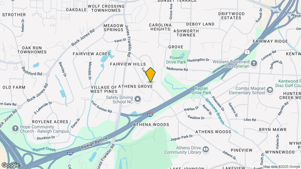 925 Athens Dr-Unit -B Map and Location Details