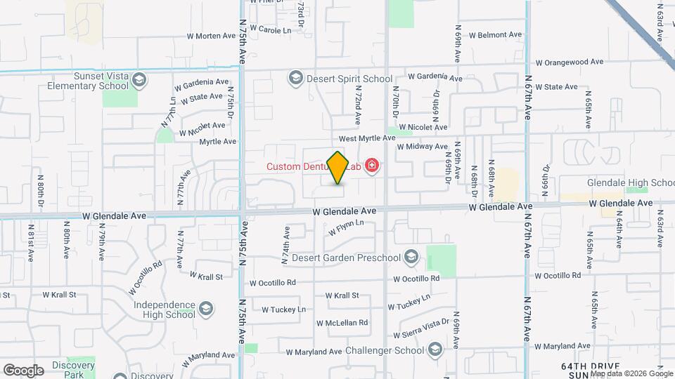 7261 W Glenn Dr Map and Location Details