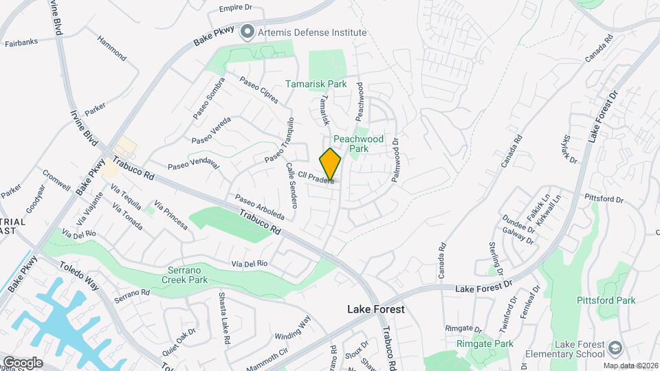 25251 Oak Canyon Ln Map and Location Details