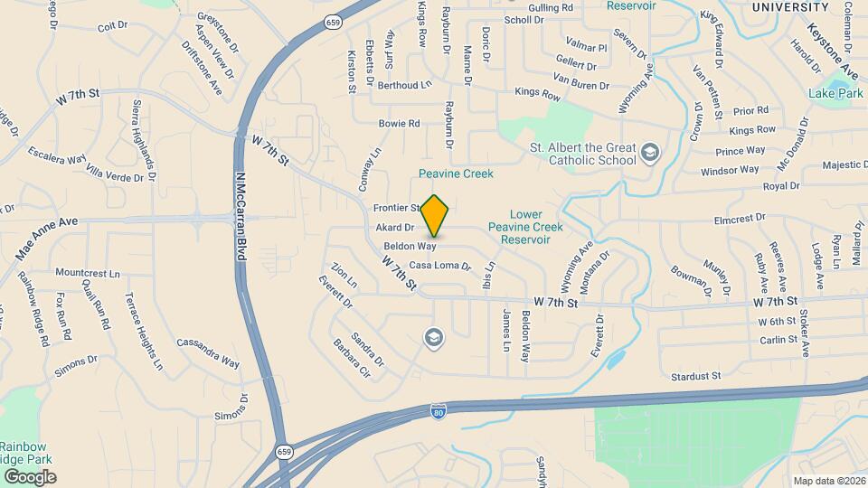 1160 Beldon Way Map and Location Details