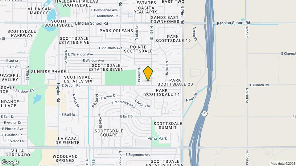 8544 E Osborn Rd Map and Location Details