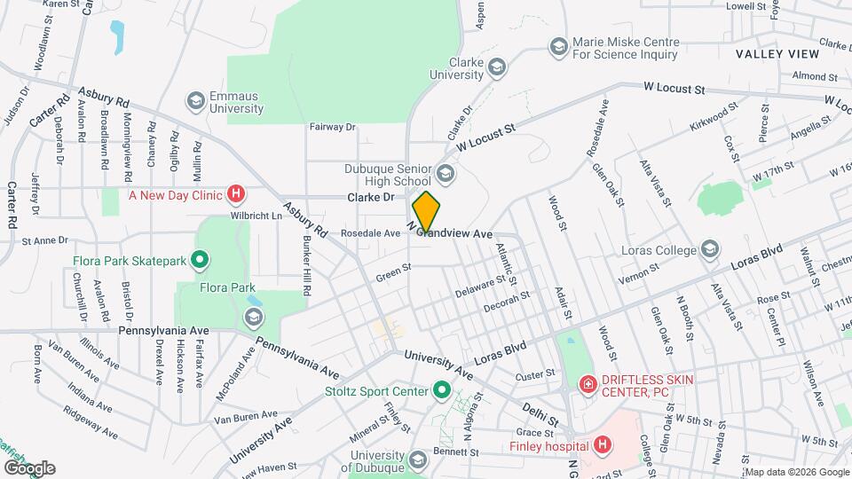 1935 N Grandview Ave Map and Location Details