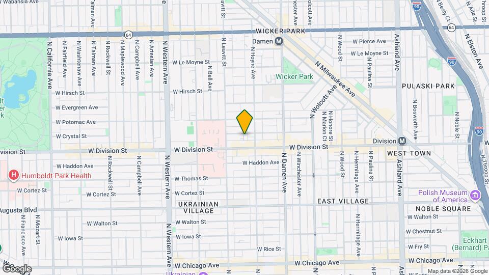 2115 W Crystal St Map and Location Details
