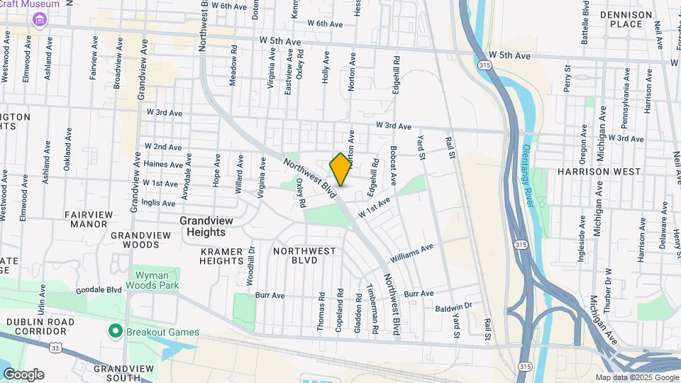 1088 Northwest Blvd Map and Location Details