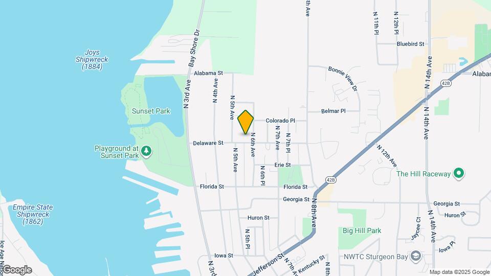 534 Delaware St Map and Location Details
