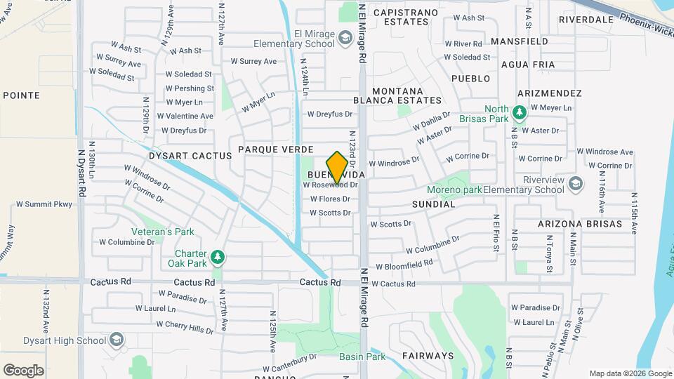 12333 W Rosewood Dr Mapa y Detalles de la Ubicación