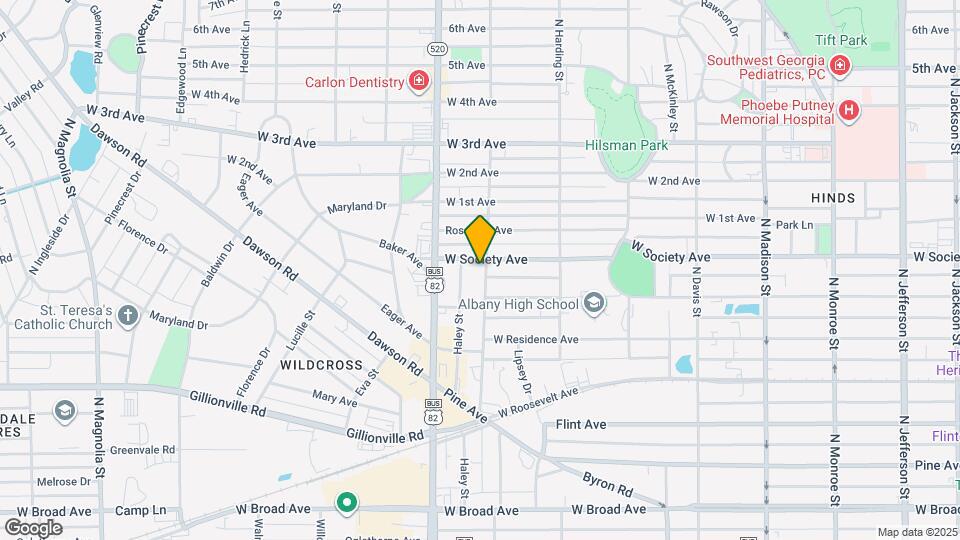 615 N Cleveland St Map and Location Details