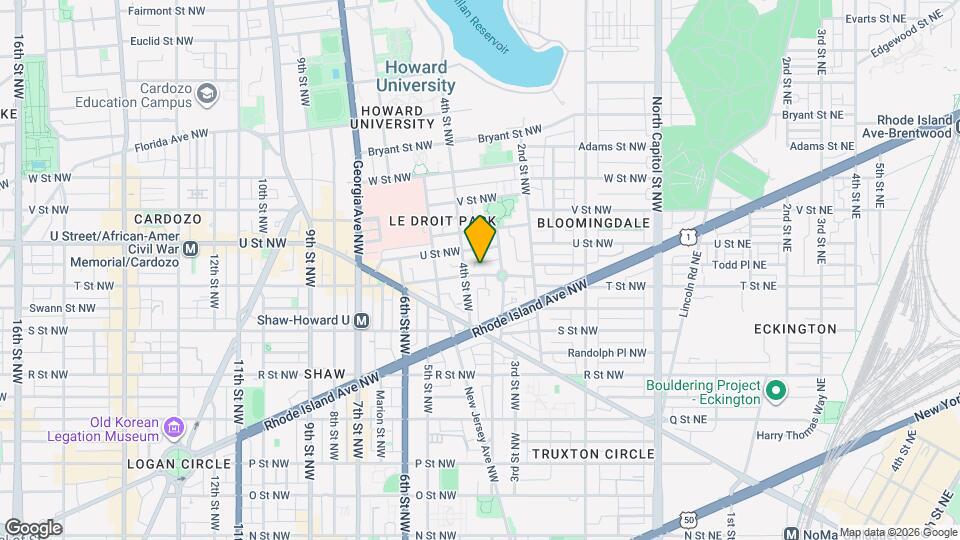 319 T St NW Map and Location Details